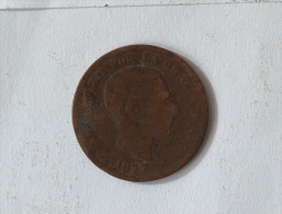 ESPAGNE 5 CENTIMOS 1877 - Münzen Der Provinzen