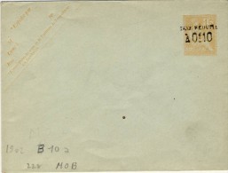 ENTIER POSTAL  # ENVELOPPE  NEUVE # 1902 # REF STORCH ET FRANCON # TYPE MOUCHON 15C ORANGE/TAXE REDUITE #  B10 A # - Standard- Und TSC-Briefe (vor 1995)