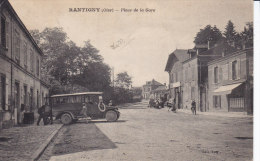 RANTIGNY,  Place De La Gare, Car En Gros Plan, Timbres Enleves - Rantigny
