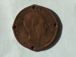 ESPAGNE 10 CENTIMOS 1878 - Monedas Provinciales