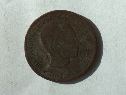 ESPAGNE 10 CENTIMOS 1878 - Münzen Der Provinzen