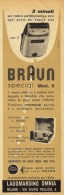 # RASIERER BRAUN 1950s Advert Pubblicità Publicitè Reklame Razor Rasoio Rasoir Rasuradora Electric Shaver - Rasierklingen