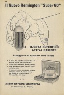 # ELECTRIC SHAVER REMINGTON 1950s Advert Pubblicità Publicitè Reklame Razor Rasoio Rasoir Rasuradora - Hojas De Afeitar