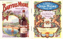 CARNET PUBLICITAIRE JEAN-MIGNE VITICULTEUR DE BANYULS- 14 PAGES EN COULEURS AVEC TARIFS - Advertising