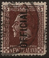 NZ 1919 3d KGV Official P14x15 SG O93 U KX115 - Used Stamps