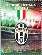 REPUBBLICA DI SAN MARINO - ANNO 2012 - CALCIO JUVENTUS CAMPIONE D´ ITALIA SCUDETTO   - ** MNH - Unused Stamps