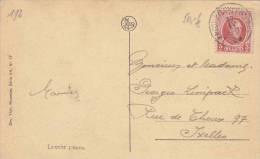 BEL28/ COB 192 Laroche Sur CP Laroche Vers Ixelles - Covers & Documents