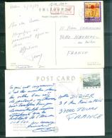 Lot De 2 Carte Postales Chinoises Affranchies Pour La France ( 2 Scans )  - TAB93 - Storia Postale