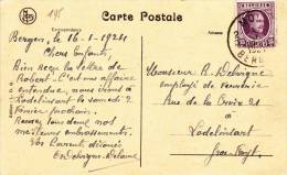 BEL29/ COB 195 Mons Pour Lodelinsart (Gros Fays) Sur CPA Mons Editeur LDG - Lettres & Documents