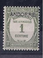 ANDORRA(French)1931-2: Yvert9 Mh* - Unused Stamps