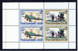 WAG+ Gambia 1983 Mi 493-94 Mnh MH-Blatt Mnh Flugzeuge - Gambie (1965-...)