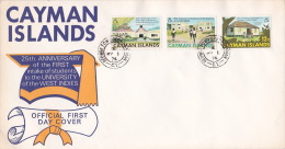 Cayman Islands 1974 25th Anniversary Of First Intake Of Students To University FDC - Kaaiman Eilanden