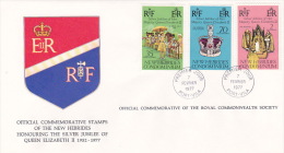 New Hebrides 1977 Silver Jubilee FDC - FDC