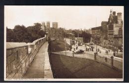 RB 980 - Postcard - The Minster From City Walls - York Yorkshire - York