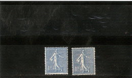 FRANCE  VARIETES N°205A ET F ANNEAU LUNE ET BLEU NOIR - Nuevos