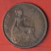 GREAT BRITAIN  1/2  PENNY  1926   KM# 824  -    (Nº05574) - C. 1/2 Penny