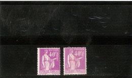 FRANCE  VARIETES N°281 *  2 NUANCES TYPE 1 ET 2 - Ungebraucht