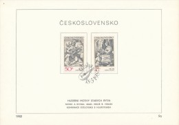 Czechoslovakia / First Day Sheet (1982/09a) Praha: Musical Motifs Of Old Engravings (Jacob De Gheyn, Adriaen Collaert) - Engravings