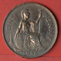 GREAT BRITAIN  1  PENNY  1946   KM# 845  -    (Nº05585) - D. 1 Penny