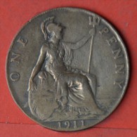 GREAT BRITAIN  1  PENNY  1911   KM# 810  -    (Nº05587) - D. 1 Penny