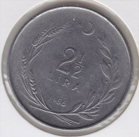 @Y@   Turkije   2 1/2 Lira  1966     (2685) - Turquie