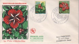 FDC   Nouvelle Calédonie Flore D´Outre Mer 1958 - FDC