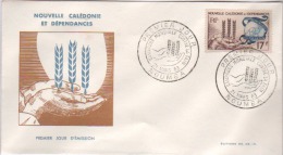 FDC   Nouvelle Calédonie Campagne Contre La Faim 1963 - FDC