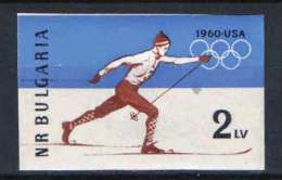 Bulgaria 1960. Summer Olimpic Games, Squaw Valley IMPERF Stamp MNH (**) - Invierno 1960: Squaw Valley