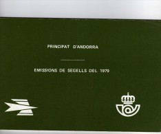 Andorre: 1979 Beau Livret Avec Timbres Année 1979 Andorre Français Et Espagnol Complet - Altri & Non Classificati