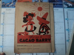 Vieux Protège Cahier CACAO BARRY 1953? Dessin De René LE Tourneauw? - Chocolade En Cacao