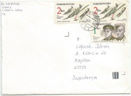 Czechoslovakia 1991. Letter Cover Sent To  Yugoslavia - Briefe U. Dokumente