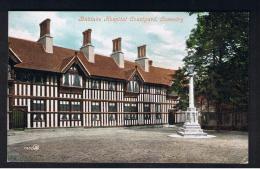 RB 981 -  Early Postcard - Bablake Hospital Courtyard - Coventry Warwickshire - Coventry