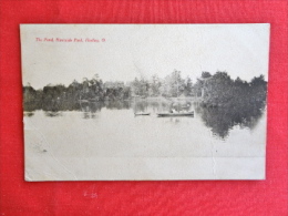 Findlay   Ohio     The Pond Riverside Park 1907 Cancel   Ref 1213 - Other & Unclassified