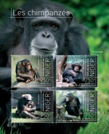 Niger. 2013 Chimpanzees. (703a) - Scimpanzé