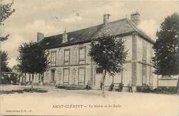 Yonne -ref Bis- A221- Saint Clement -st Clement - La Mairie Et Les Ecoles   -carte Bon Etat - - Saint Clement