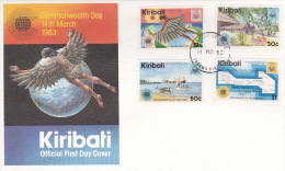 Kiribati 1983 Commonwealth Day FDC - Kiribati (1979-...)