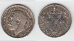 **** GRANDE-BRETAGNE - GREAT-BRITAIN - 3 PENCE 1913 - THREE PENCE 1913 GEORGE V - SILVER **** EN ACHAT IMMEDIAT !!! - F. 3 Pence