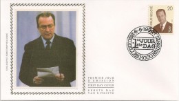 FDC Soie - Timbre COB N° 2559 Et 2560 - Roi Albert II - 1991-2000