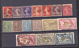 CLX  066  -  France  :  16 Timbres (o) , Tous TB - Collections
