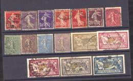 CLX  066  -  France  :  16 Timbres (o) , Tous TB - Verzamelingen