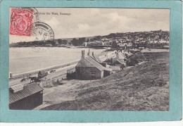 SWANAGE  -  PROMENADE  FROM  THE  WEST  -  1912    -  BELLE CARTE  - - Swanage