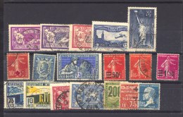 CLX 082  -  France  :  18 Timbres  (o)  , Tous TB - Collections