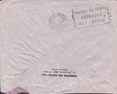 Argentina RIBERENA DEL PLATA, BUENOS AIRES 1939 Cover Letra To BRAUNSCHWEIG Germany Via PARIS AVIATION (2 Scans) - Poste Aérienne