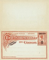 A27 - Entier Postal Du Congo Avec Réponse Payée - Belgian Congo Old Mint Double Postal Stationery Postcard. - Interi Postali