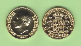 SPAIN / ALFONSO XII  FILIPINAS (MANILA)  4 PESOS  1.882  ORO/GOLD  KM#151  SC/UNC  T-DL-10.765 COPY  Del. Inter. - Monedas Provinciales