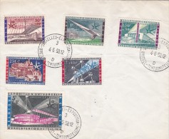 A27 - Enveloppe Souvenir - Cob 1047-52 - Exposition Universelle De Bruxelles - Belgium 1958 Universal Fair Cancellation - Brieven En Documenten