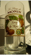 Verre - Le Sirop Monin - Sirop De Kiwi - Bicchieri