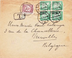 A27 - Germany Old Taxed Cover To Belgium 1925 Koln - Occupation Allemande