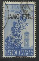 TRIESTE A 1949 - 1952 AMG - FTT ITALIA ITALY OVERPRINTED POSTA AEREA CAMPIDOGLIO E DEMOCRATICA LIRE 500 USATO USED OBLIT - Sonstige & Ohne Zuordnung