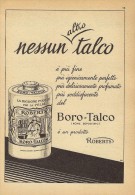 # BOROTALCO MANETTI & ROBERTS Florence 1950s Advert Pubblicità Publicitè Reklame Firenze Talc Talcum Powder Cosmetics - Sin Clasificación